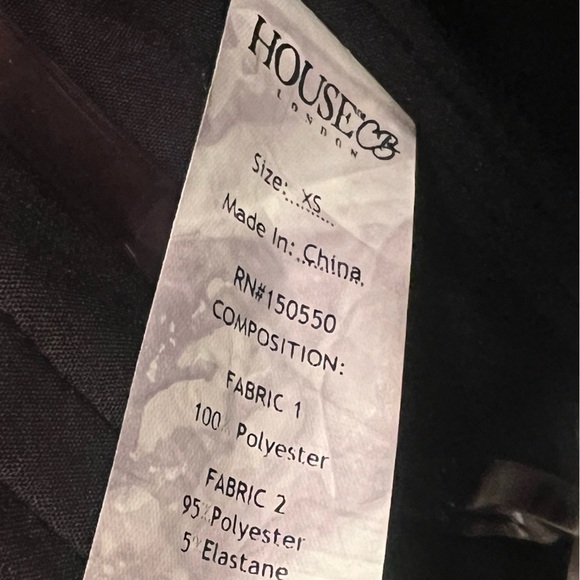 House of CB Isabella Brocade Black Multicolor Bustier Puff Sleeves XS - Picture 9 of 15